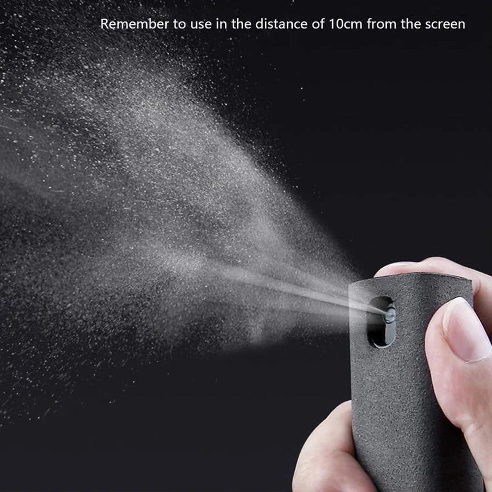 Touchscreen Cleaner with Spray and Microfiber Clothfor All Phones, Laptop and Tablet Screens